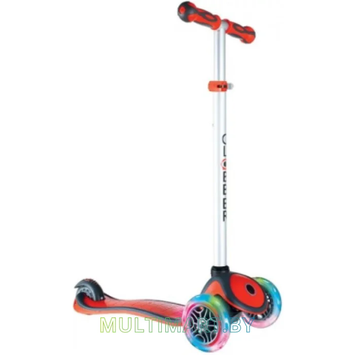 Самокат Globber Primo Plus Lights Color (красный)